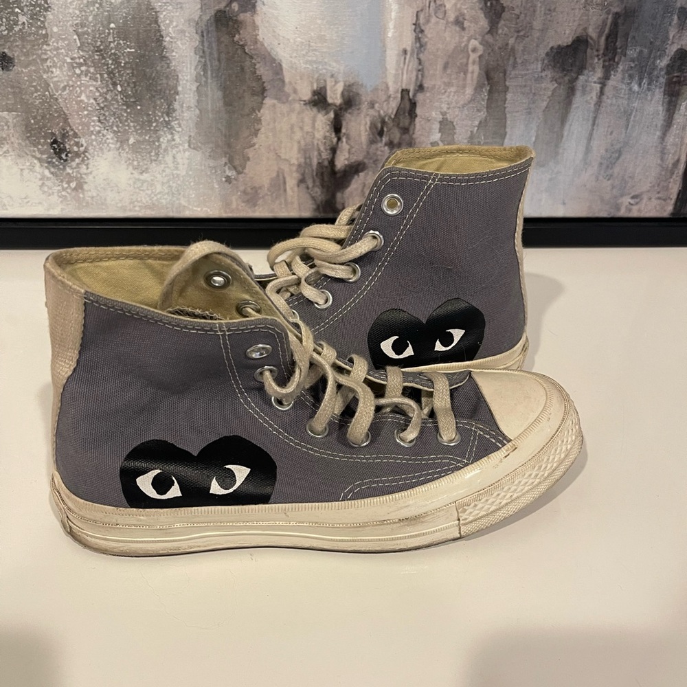 Comme des Garson x Converse Gray High Top Sneakers Women’s 6